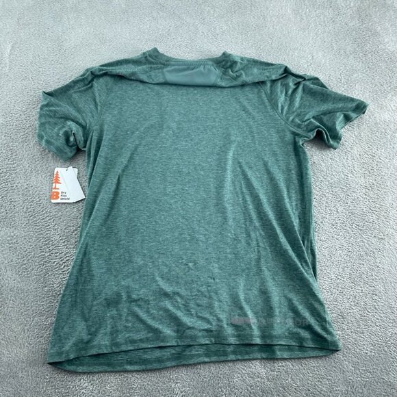 Bass Outdoor Microtech Perf SS Tee Lily Pad Green L NWT 0540 - Picture 2 of 9